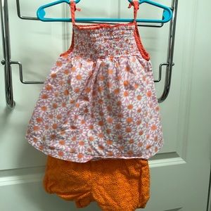 Boden 2 piece set: smocked top and balloon shorts